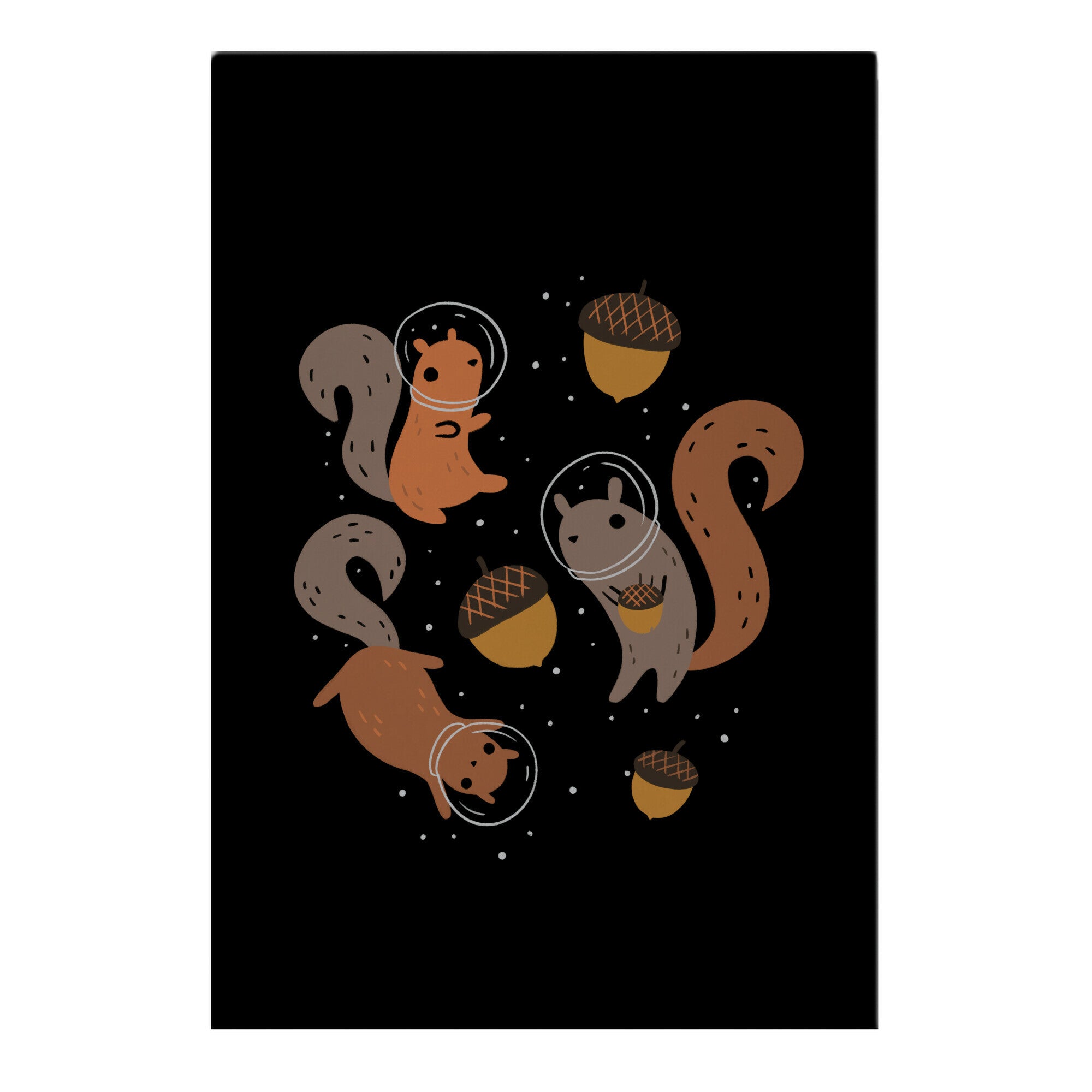 Squirrels In Space Garden Flag
